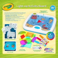 Crayola Light-Up Activity Board | Educational Toy for Kids (3+) with Color Mixing & Shapes