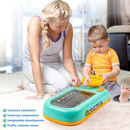 Steering Wheel Toy for Kids - Interactive Driving Game with Lights and Sounds