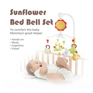 Ocean Toys Animal Baby Mobile & Hand Rattle | Musical Sensory Crib Toy for Infants 0-24 Months with Lights