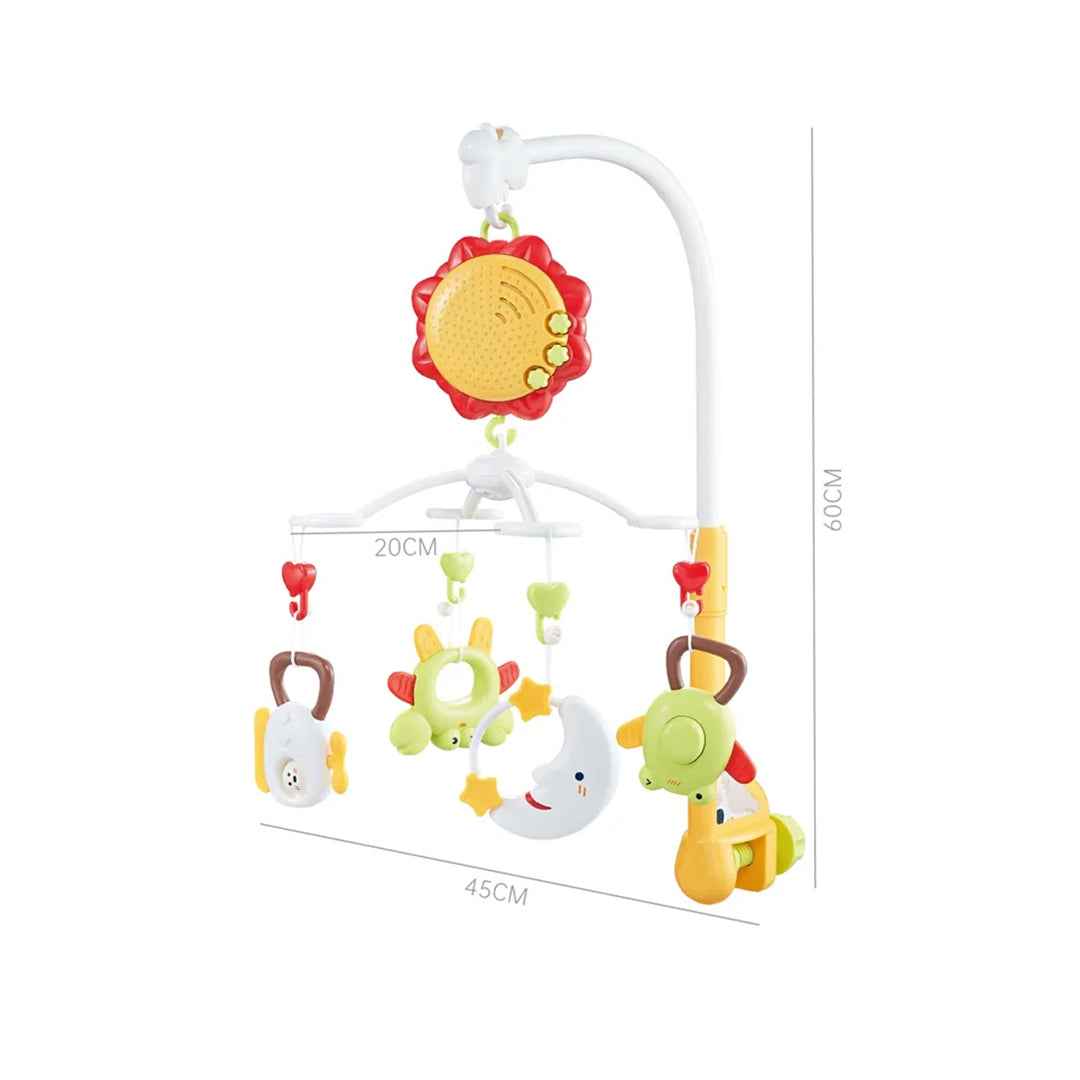 Ocean Toys Animal Baby Mobile & Hand Rattle | Musical Sensory Crib Toy for Infants 0-24 Months with Lights