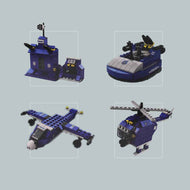 1000 Piece Police Building Block Toys Set - 6-in-1 Construction Toys for Kids
