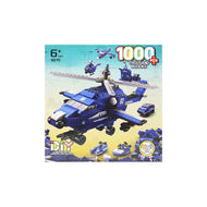 1000 Piece Police Building Block Toys Set - 6-in-1 Construction Toys for Kids