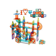 128-Piece 3D Magnetic Building Blocks Set - DIY Construction Toys for Kids