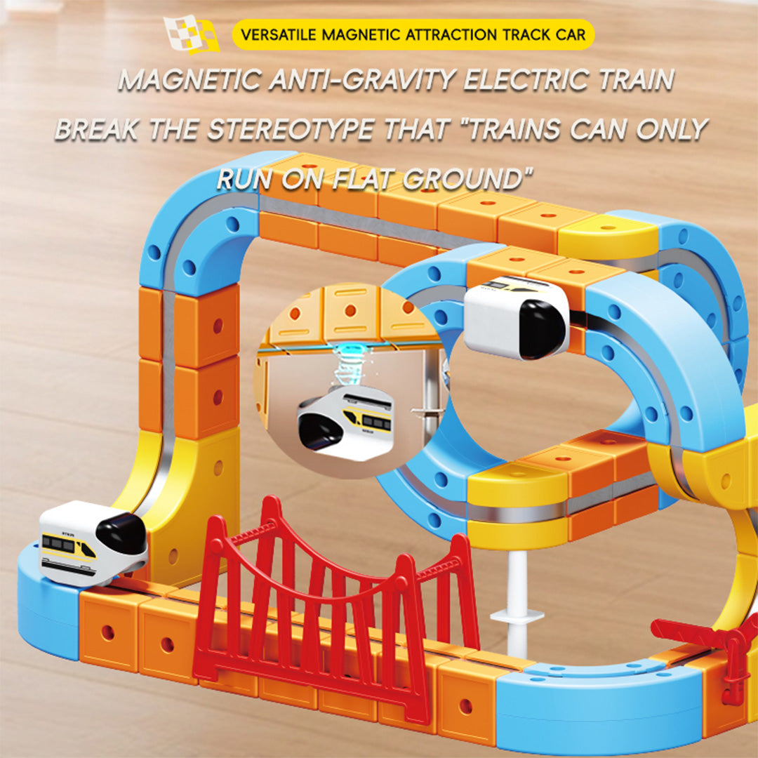 147-Piece Versatile Magnetic Railcar Magic Track Set
