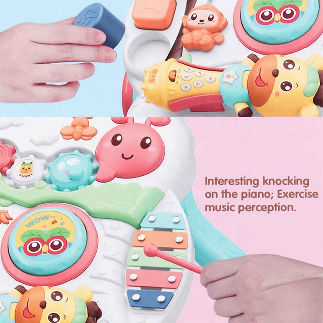 2-in-1 Baby Learning Walker with Music & Light