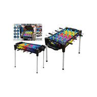 AMBASSADOR 2-in-1 Reversible Football & Hover Puck Air Hockey Table | Educational Toy for Kids