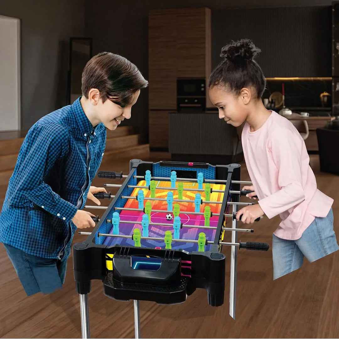 AMBASSADOR 2-in-1 Reversible Football & Hover Puck Air Hockey Table | Educational Toy for Kids (Copy)