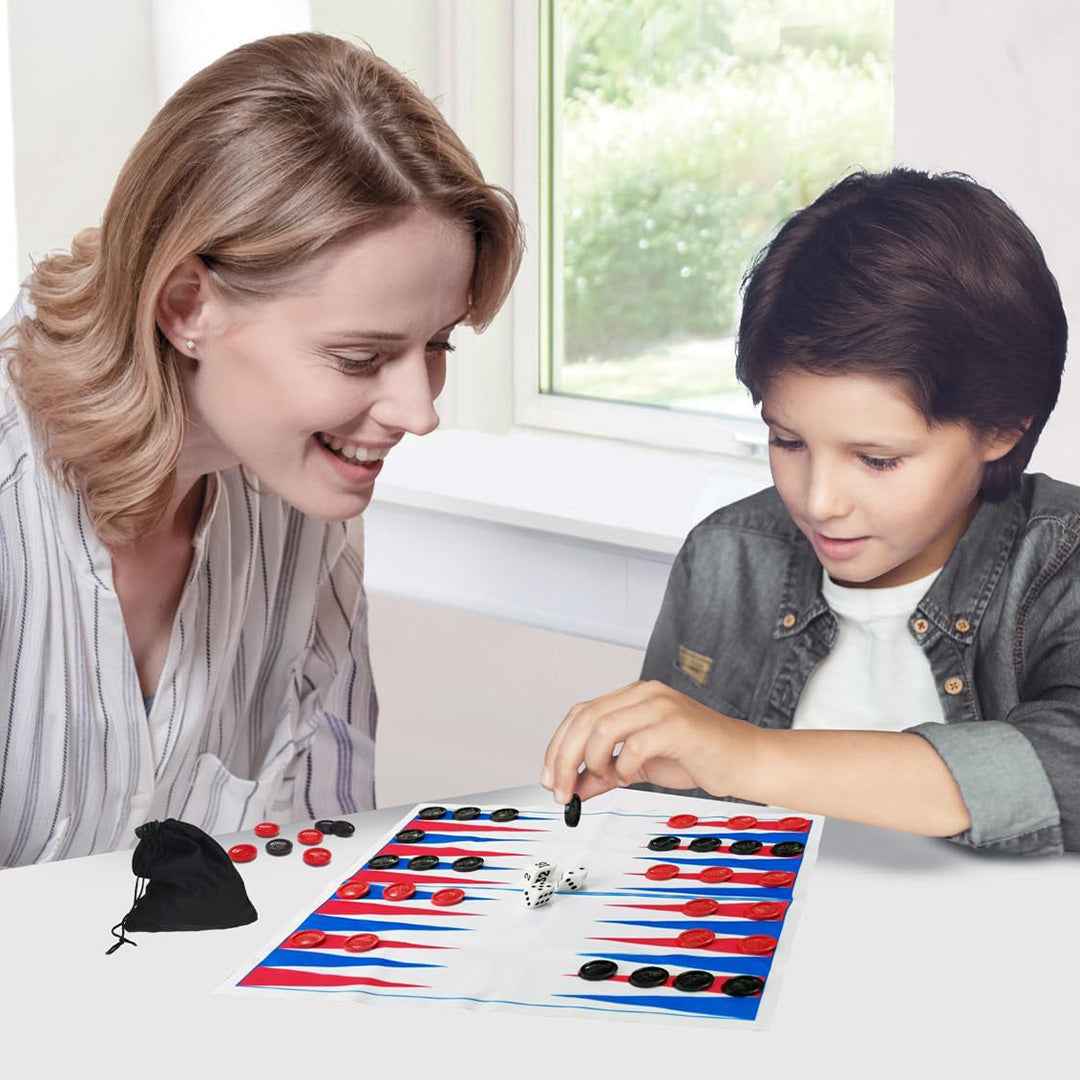 Ambassador Travel Backgammon Game | Grab & Go Strategy Board Game