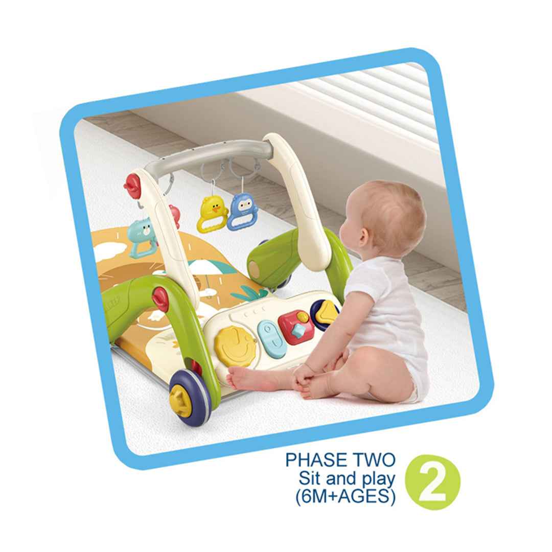 3-in-1 Baby Walker & Baby Play Mat | Grow-With-Me Learning Toy!