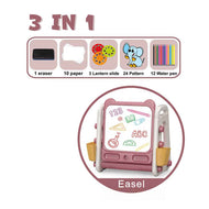 3-in-1 Educational Drawing Table | Musical Projection & Painting Easel Toy