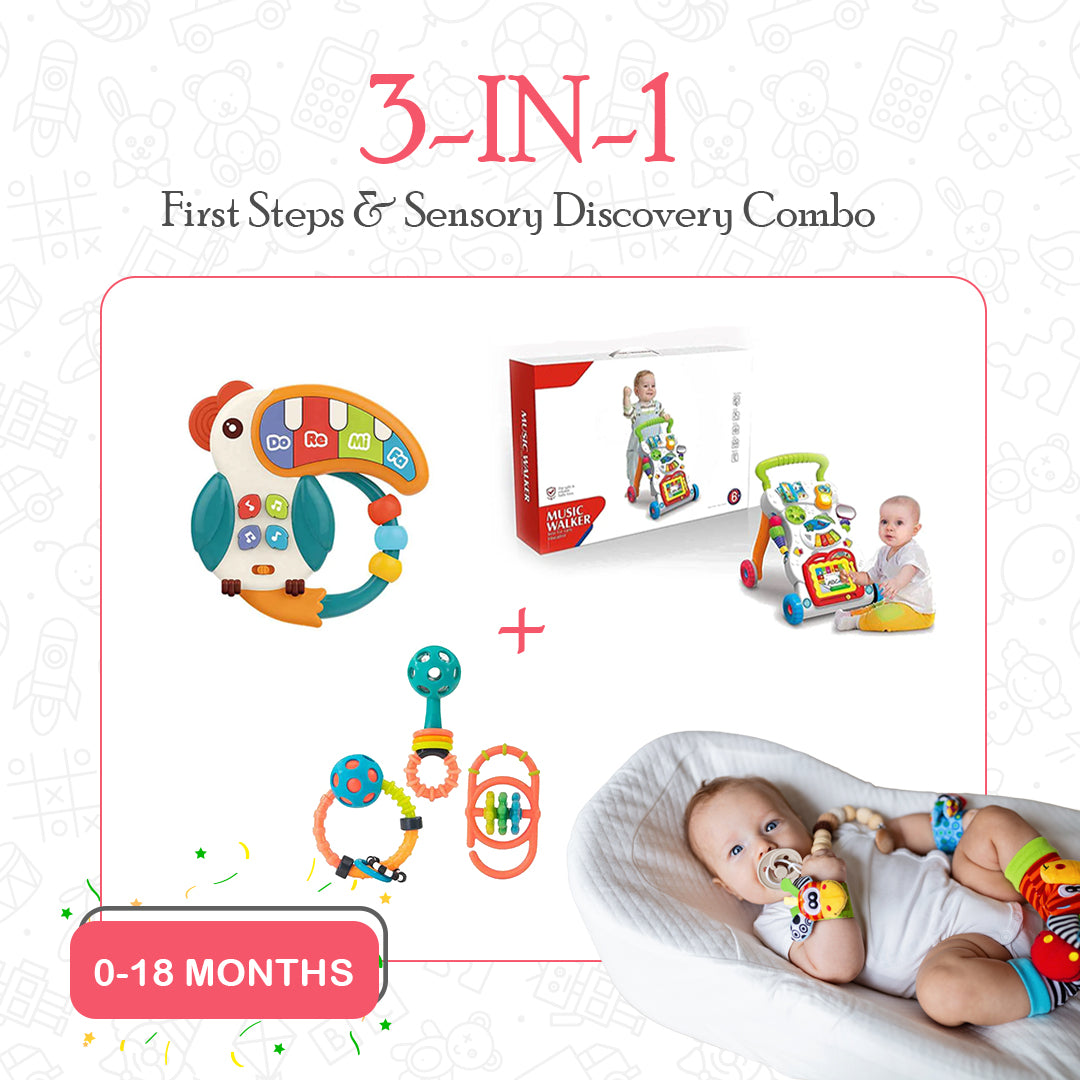 3-in-1 First Steps & Sensory Discovery Combo
