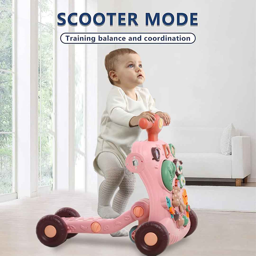 4-in-1 Baby Push Walker | Grow-With-Me Learning Toy!