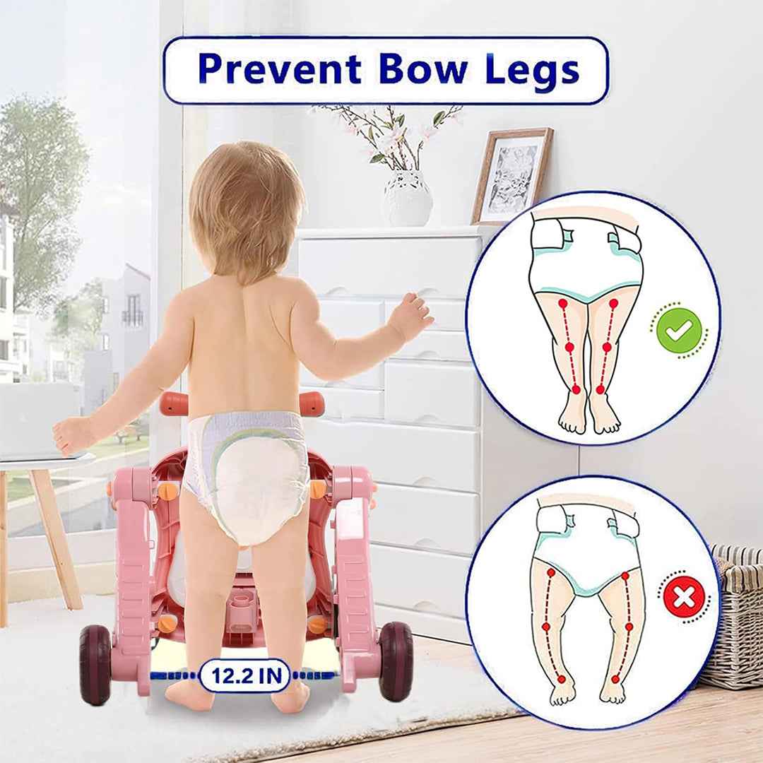 4-in-1 Baby Push Walker | Grow-With-Me Learning Toy!