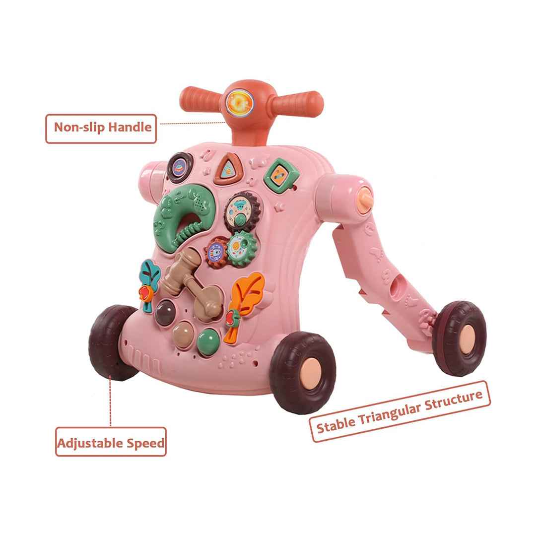 4-in-1 Baby Push Walker | Grow-With-Me Learning Toy!