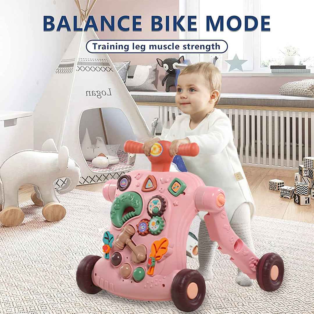 4-in-1 Baby Push Walker | Grow-With-Me Learning Toy!