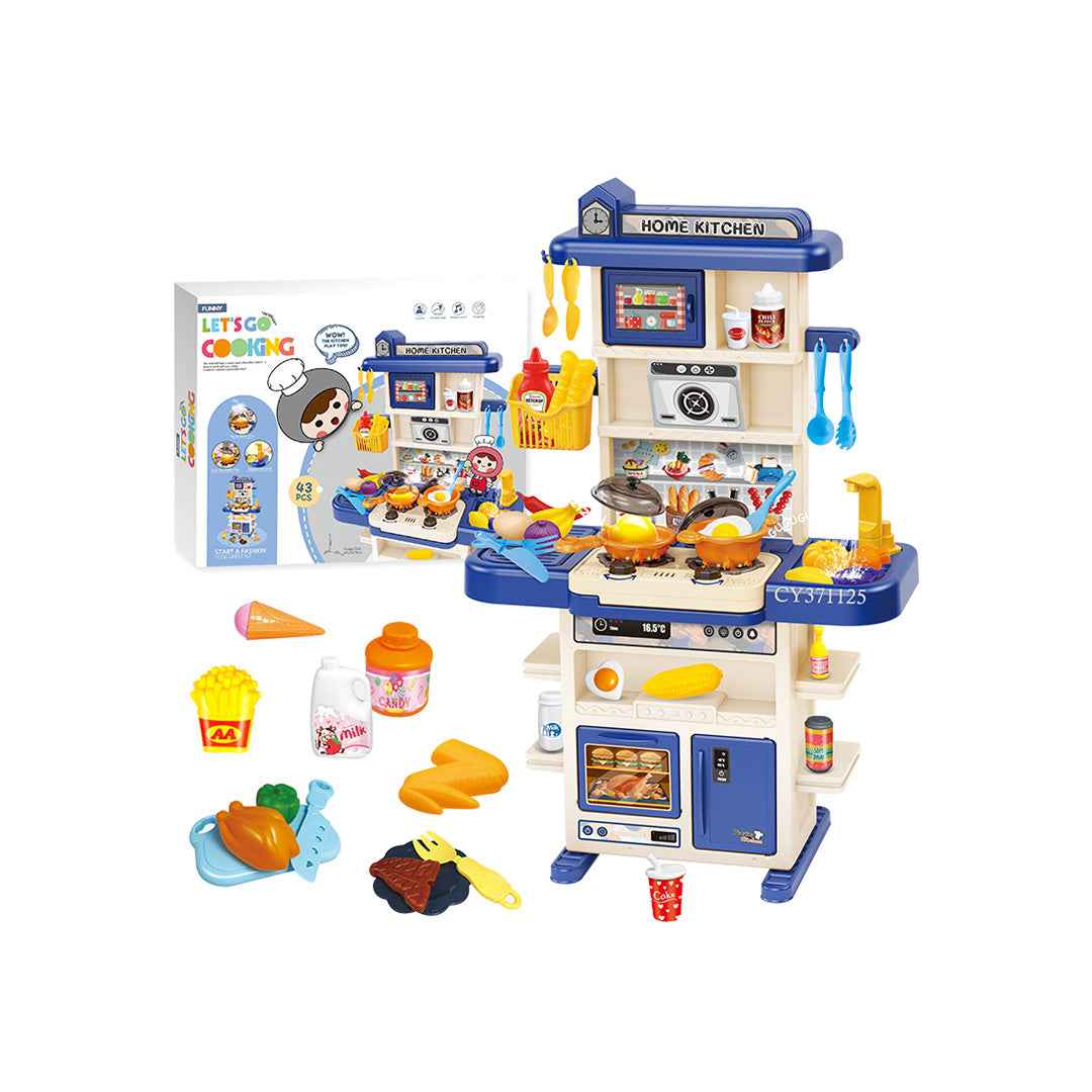 43-Piece Big Kids Toy Kitchen Playset (Copy)