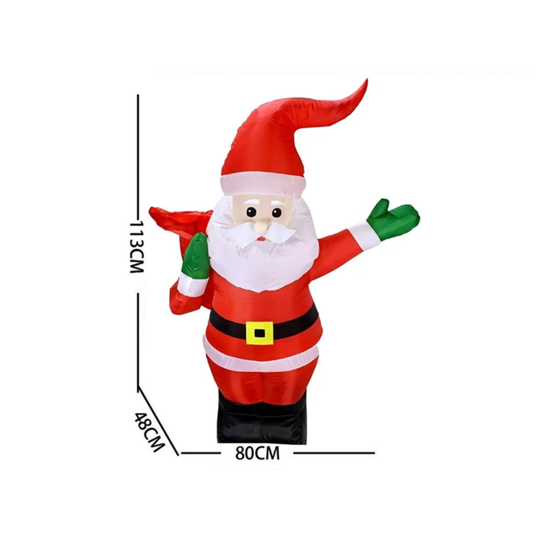 44.5-Inch RC Inflatable Santa Claus | Electric Running Christmas Toy for Kids