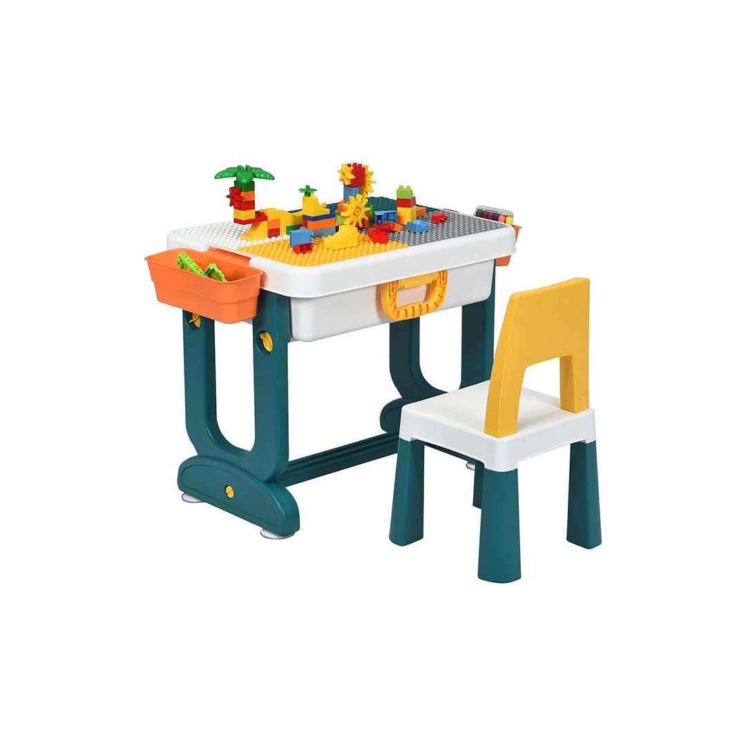 5-in-1 Kids Activity Table & Chair Set with Adjustable Height - Multifunctional Play Table for Kids
