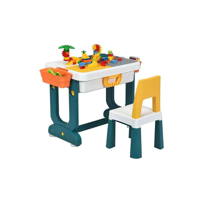 5-in-1 Kids Activity Table & Chair Set with Adjustable Height - Multifunctional Play Table for Kids