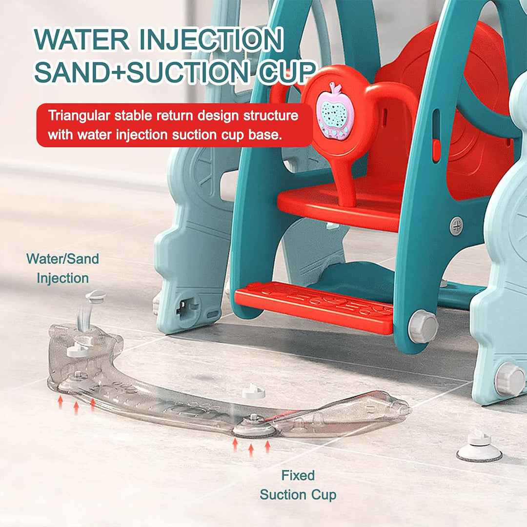 6-in-1 Kids Climber Slide Playset