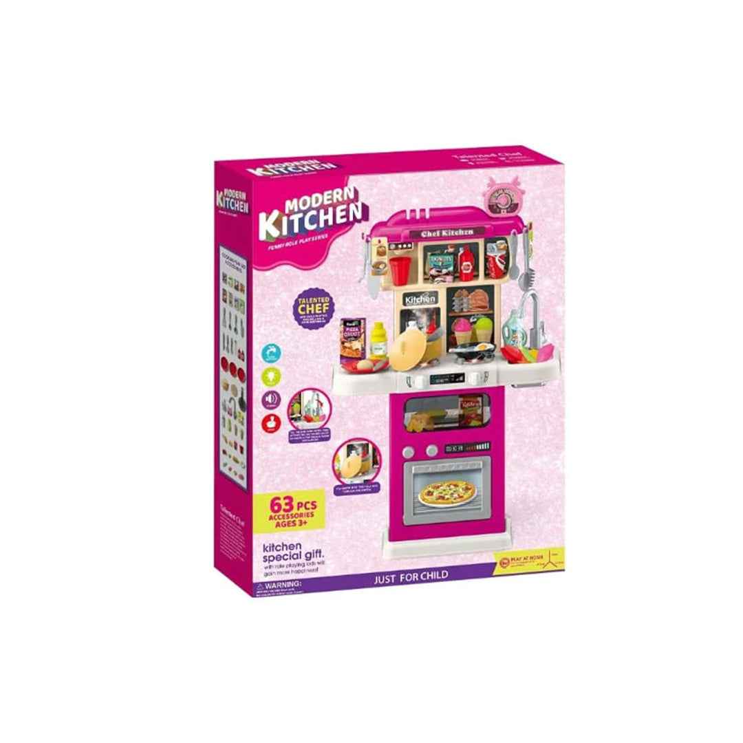 63-Piece Kids Pretend Play Kitchen Set (Copy)
