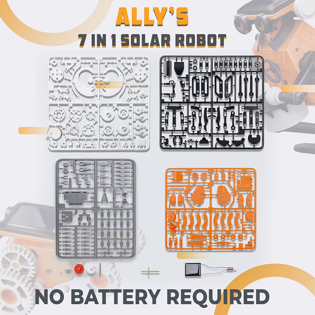 مجموعة روبوتات الطاقة الشمسية 13 في 1: مجموعة مثيرة لصناعة ألعاب STEM والروبوتات