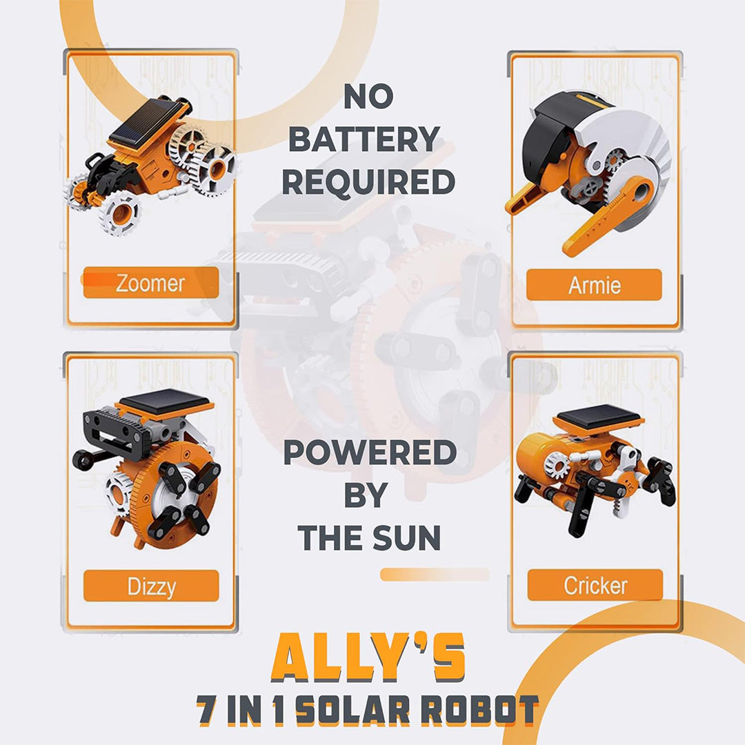 Image showing the variety of movement between the racer bot and the solar bug