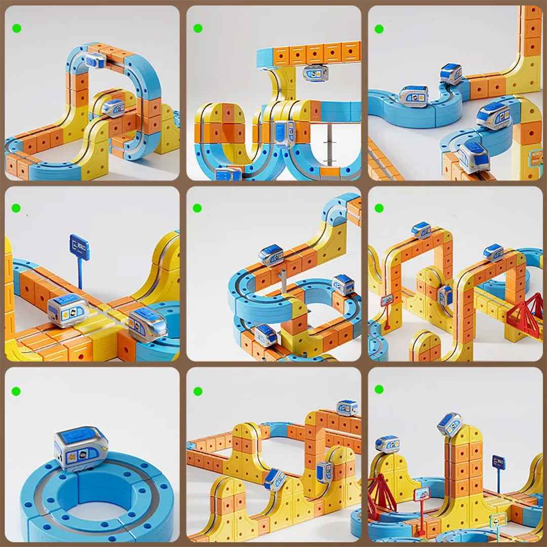 80-Piece 3D Magnetic Electric Racing Track Set (Copy)
