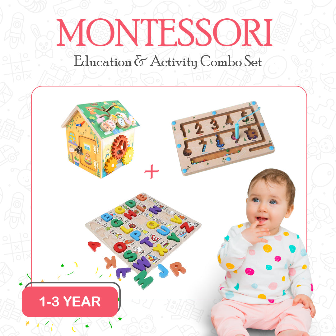 Montessori Education & Activity Combo Set