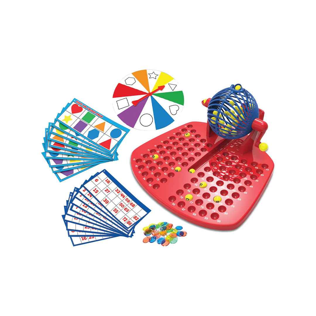 Ambassador 2-in-1 Bingo Lotto Game | Classic Educational Family Board Game Set