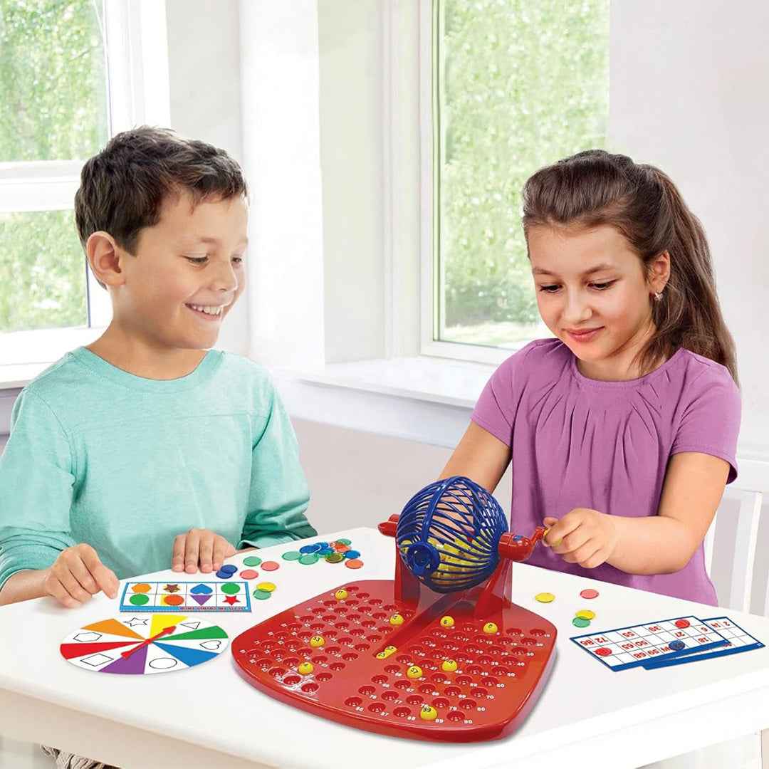 Ambassador 2-in-1 Bingo Lotto Game | Classic Educational Family Board Game Set