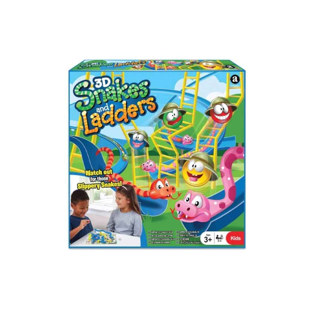 Ambassador 3D Snakes & Ladders Set | Classic Educational Board Game for Kids