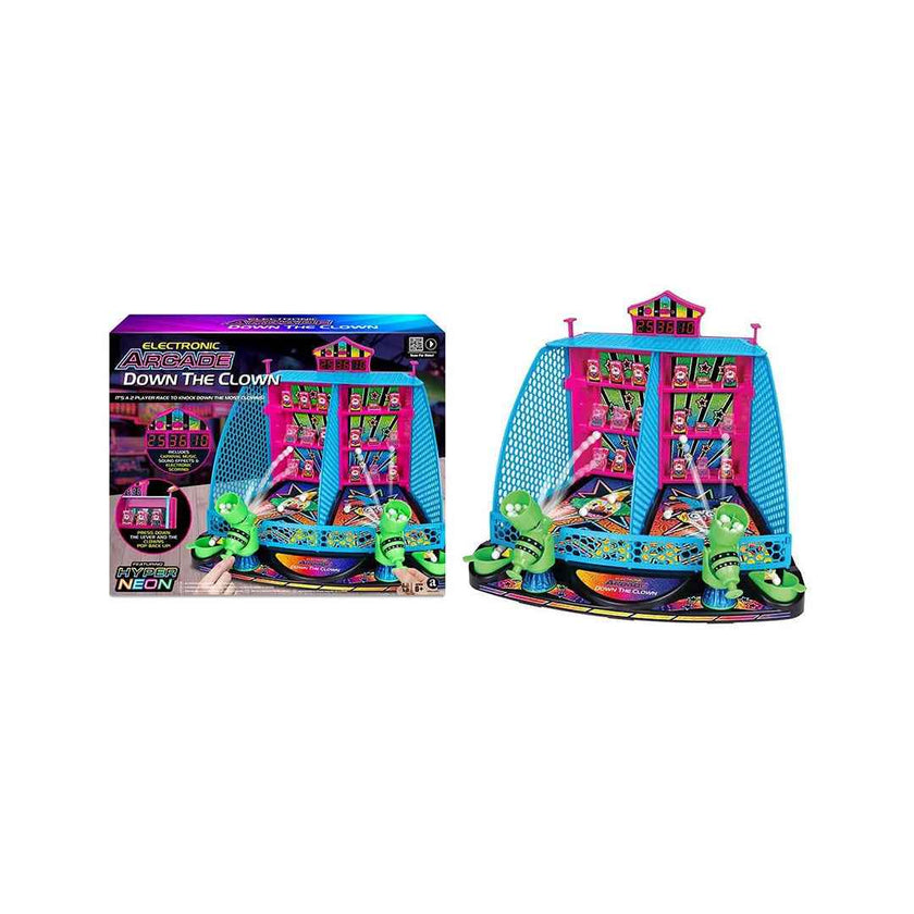 Ambassador Electronic Arcade Down-The-Clown Game | Competitive Target Shooting Educational Toy