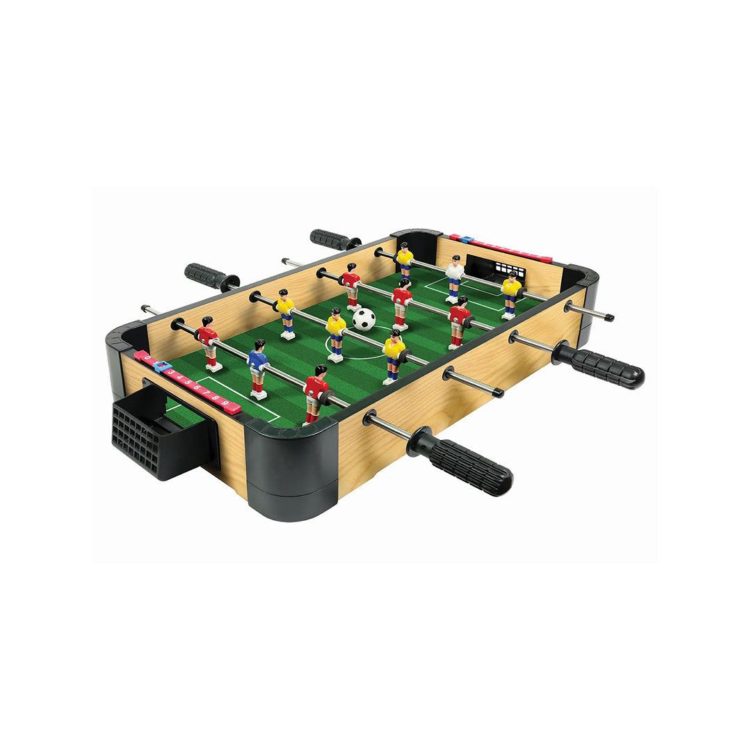AMBASSADOR Green Mini Tabletop Foosball Game | Portable Educational Toy for Kids