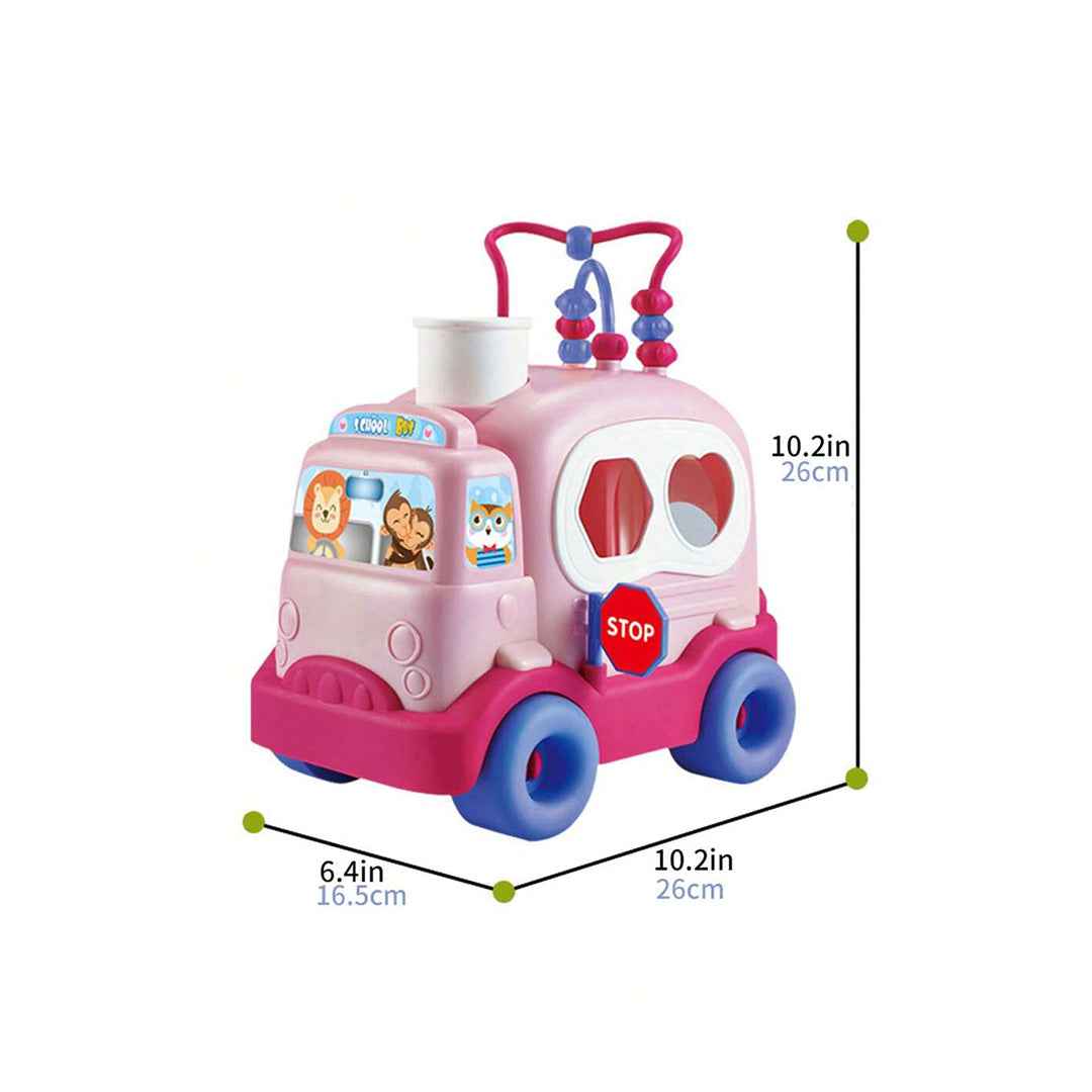 Abero Multi-Color School Bus Toy: Educational Fun for Kids!