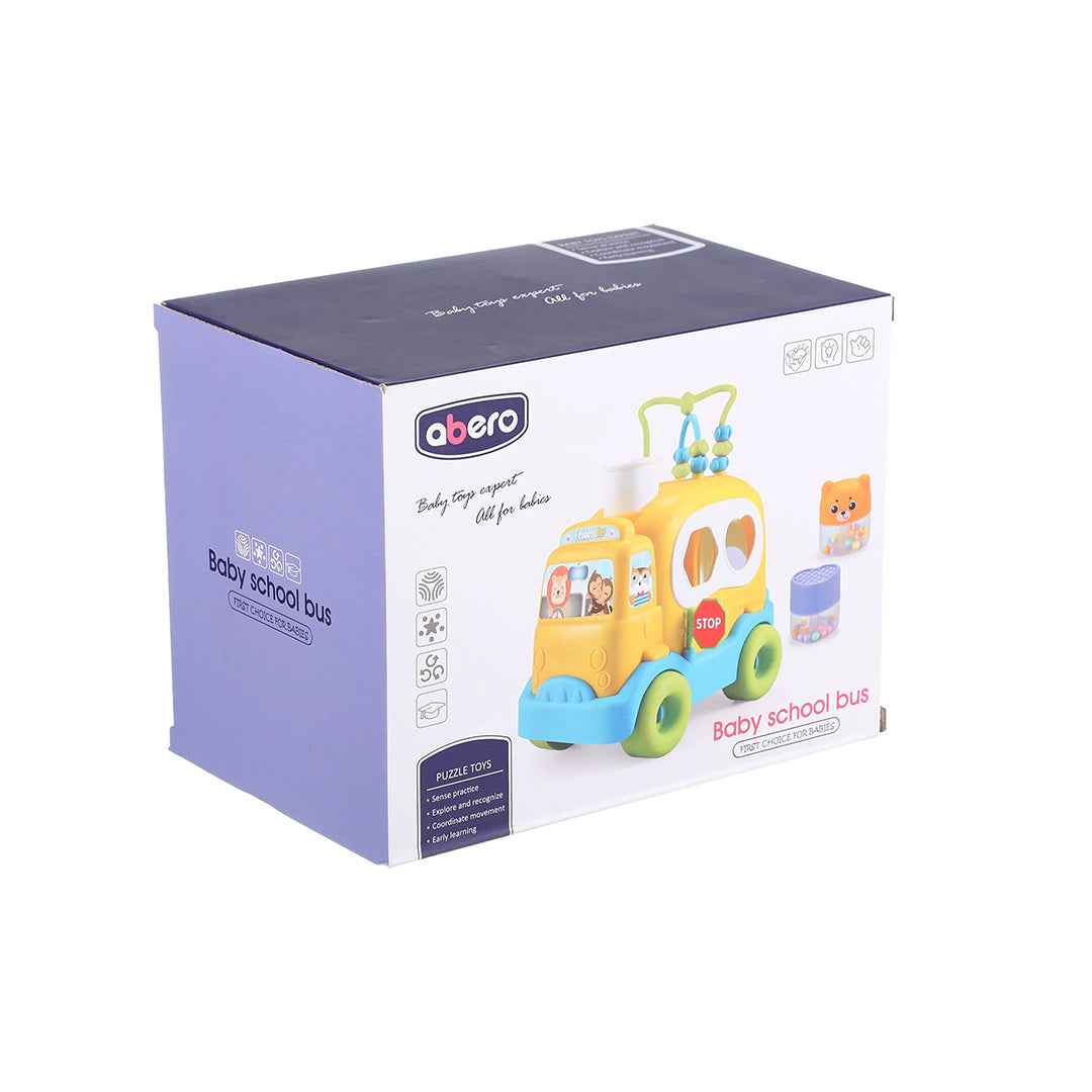 Abero Multi-Color School Bus Toy: Educational Fun for Kids!