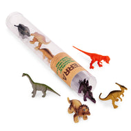 Terra Dinosaur Playset for Kids - 8 Piece Educational Dinosaur Toys for Kids