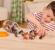 Terra Miniature Wild Animal Toys - 60 Piece Animal Set for Kids