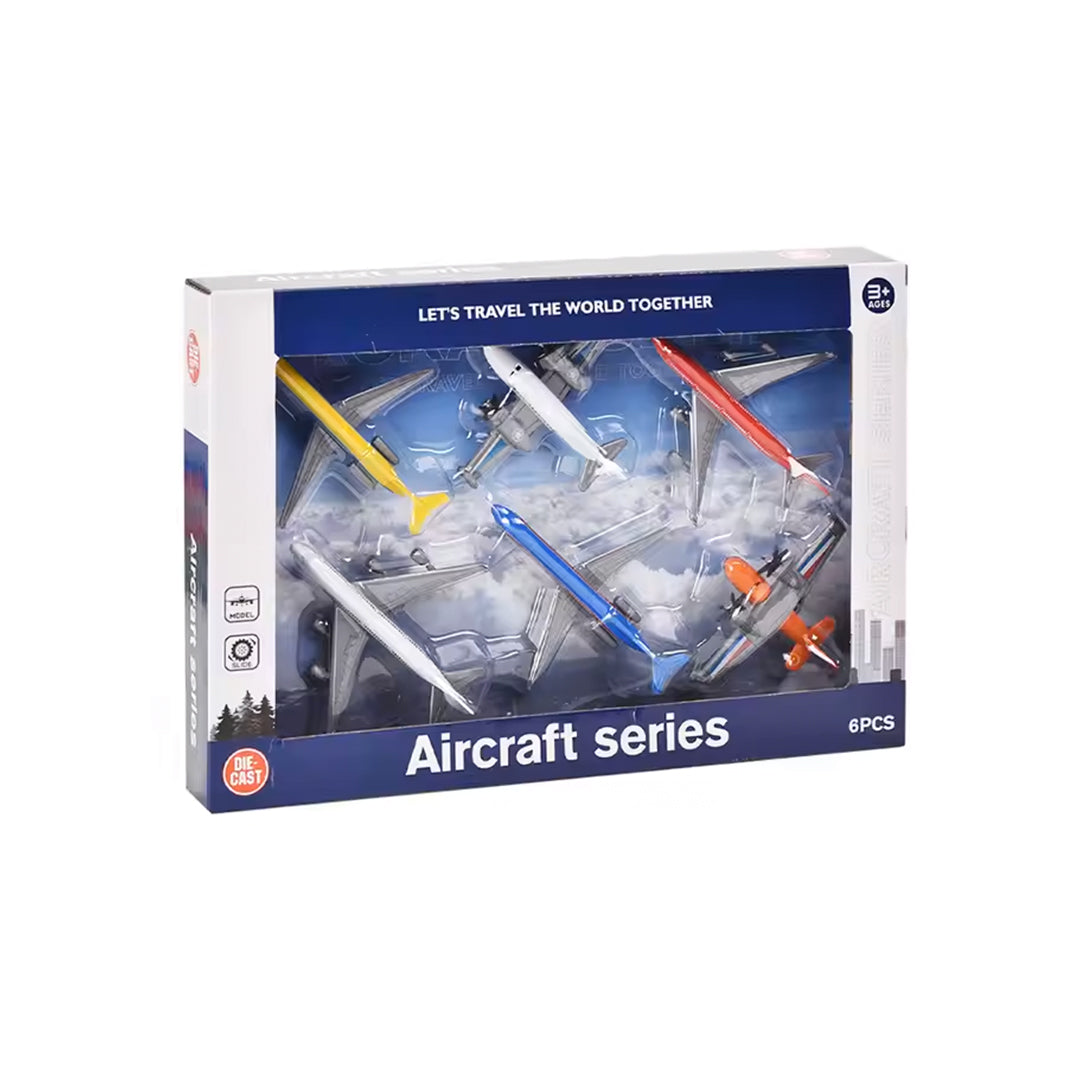 Die-cast Airplane Toy Set with packaging