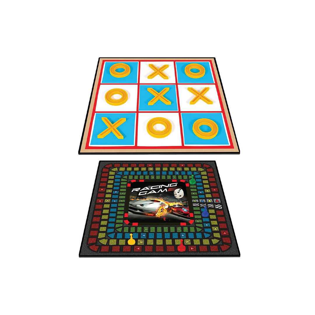 Ambassador 2-in-1 Board Game | Racing Game & Tic-Tac-Toe Classic