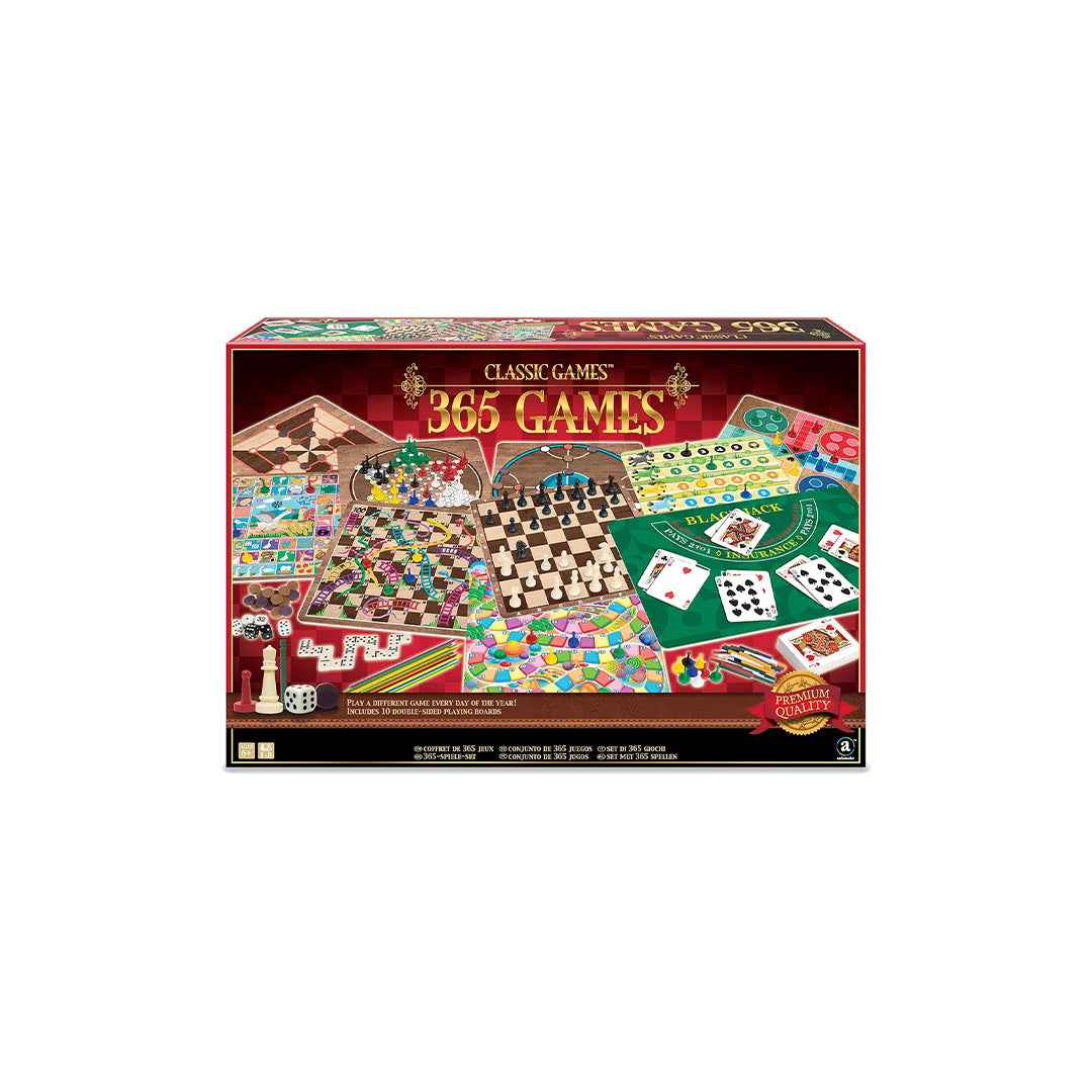 Ambassador 365 Classic Games Collection | Educational Board Game Set - Toyspry