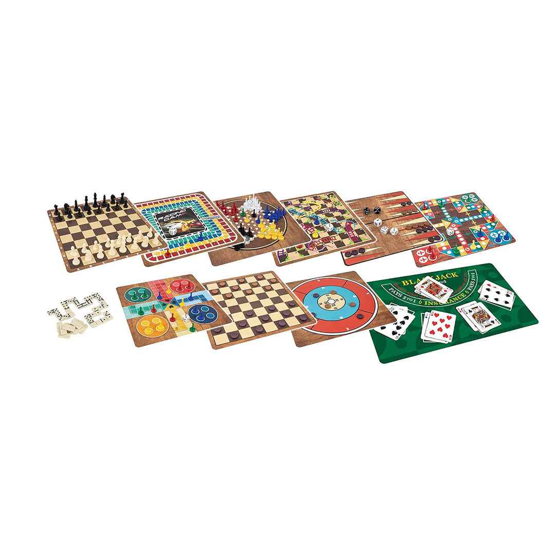 Ambassador 365 Classic Games Collection | Educational Board Game Set - Toyspry