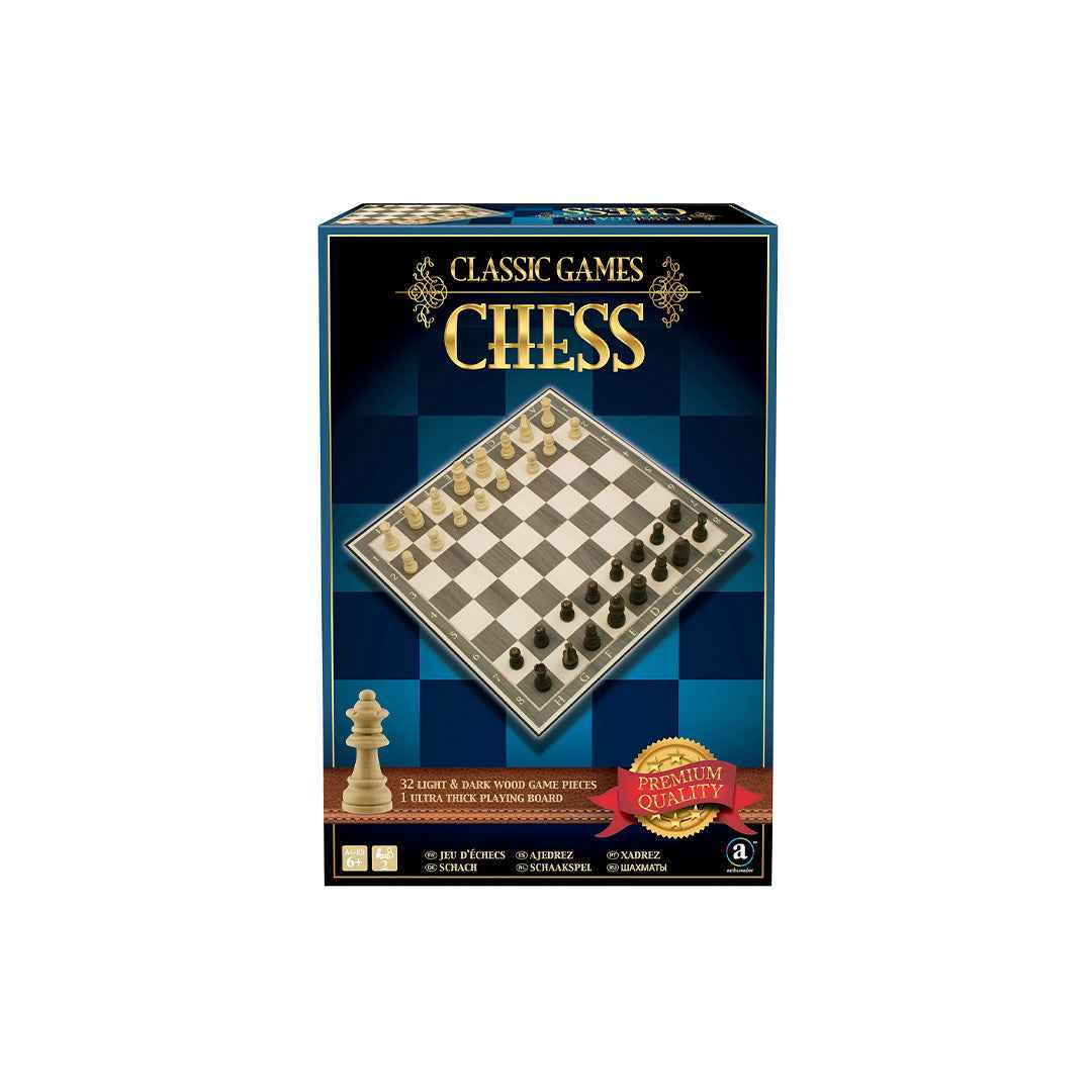 Ambassador Classic World Chess Set | Premium Wooden Strategy Board Game