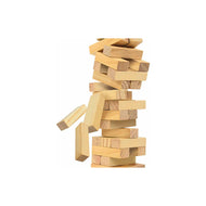 Ambassador Tumblin' Tower Classic Game | Colorful Wooden Blocks Strategy Toy
