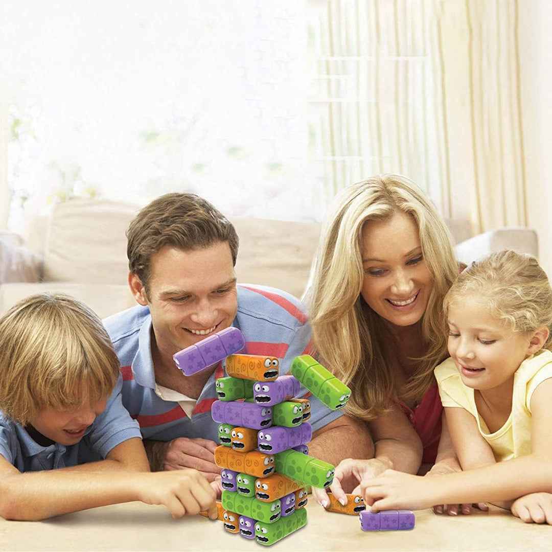 Ambassador Wobbly Worms Game | 24pc Tower Balancing Set for Kids - Toyspry