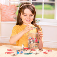 Terra 60-Piece Ocean Animal Figurines Playset - Miniature Sea Animal Toys for Kids