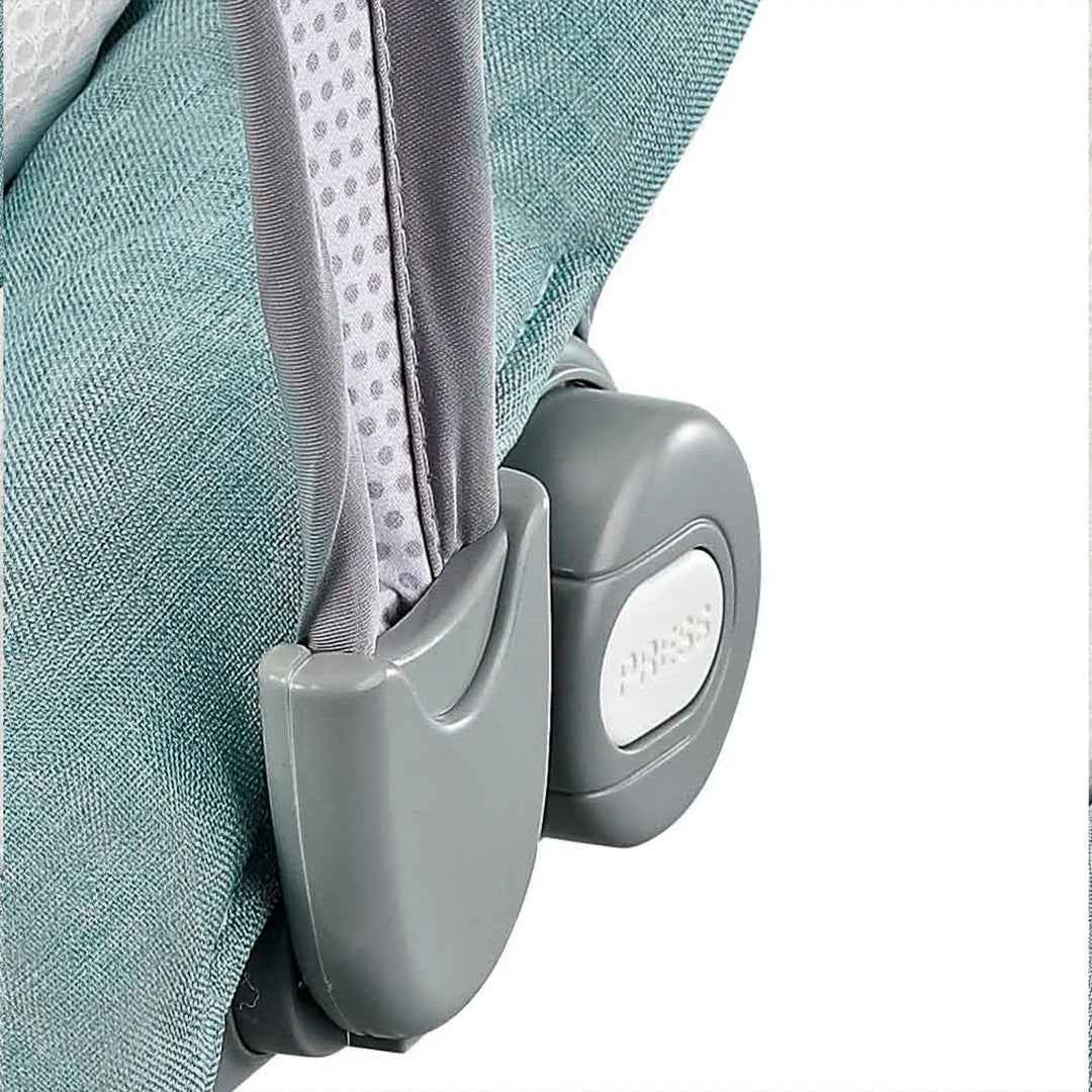 Baby Bouncer with Music & Vibration - Light Green - Removable Toys