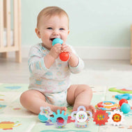 Baby Rattles & Teether Set | Sensory Toys for Newborns