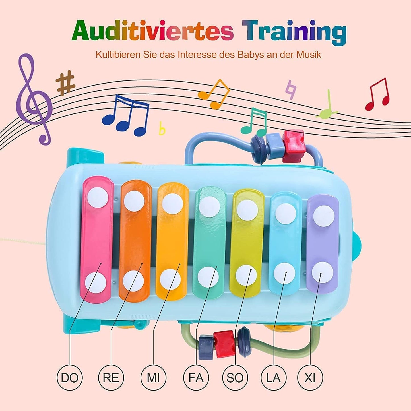 Baby Xylophone Musical School Bus Toy