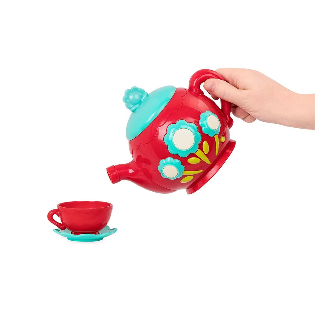 Battat Musical Tea Set -  Pretend Play Tea Party Set for Kids with Sounds